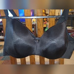 44D Black Balconette Bra